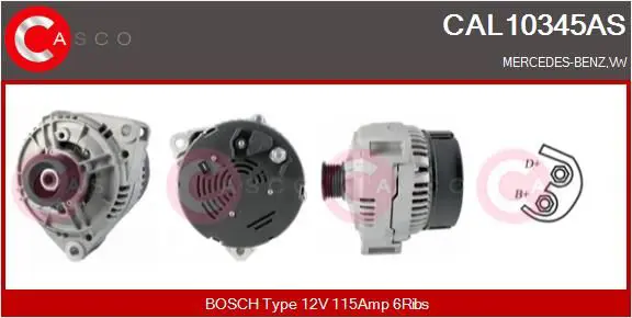 Handler.Part Alternator CASCO CAL10345AS 1