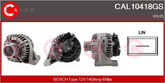 Handler.Part Alternator CASCO CAL10418GS 1