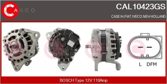 Handler.Part Alternator CASCO CAL10423GS 1