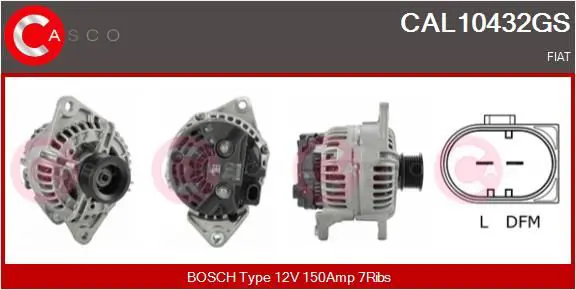 Handler.Part Alternator CASCO CAL10432GS 1