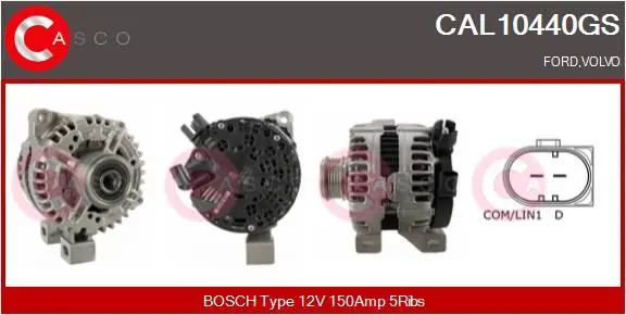 Handler.Part Alternator CASCO CAL10440GS 1