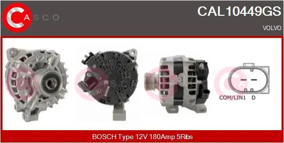 Handler.Part Alternator CASCO CAL10449GS 1