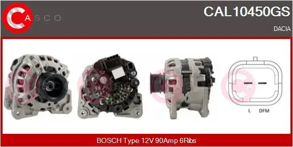 Handler.Part Alternator CASCO CAL10450GS 1