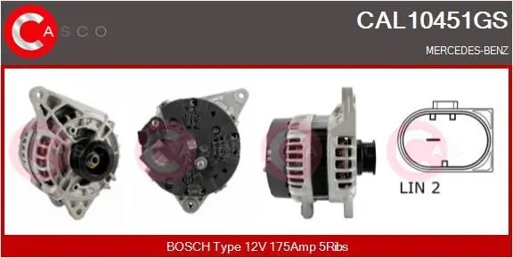 Handler.Part Alternator CASCO CAL10451GS 1