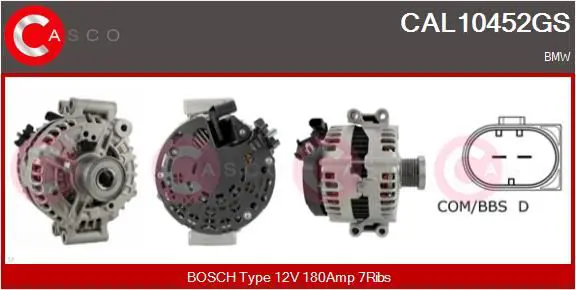 Handler.Part Alternator CASCO CAL10452GS 1