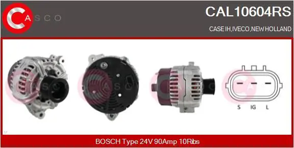 Handler.Part Alternator CASCO CAL10604RS 1