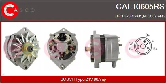 Handler.Part Alternator CASCO CAL10605RS 1