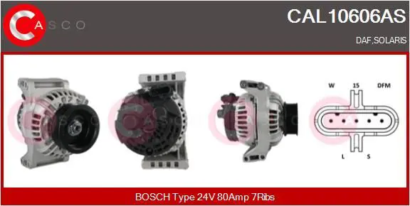 Handler.Part Alternator CASCO CAL10606AS 1