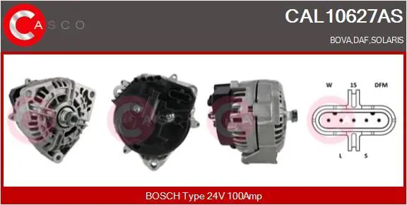 Handler.Part Alternator CASCO CAL10627AS 1