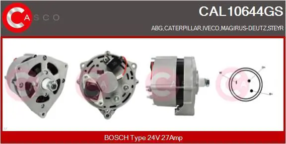 Handler.Part Alternator CASCO CAL10644GS 1