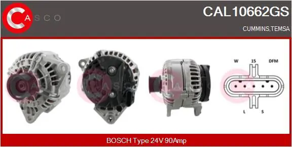 Handler.Part Alternator CASCO CAL10662GS 1