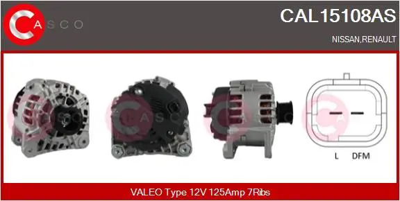 Handler.Part Alternator CASCO CAL15108AS 1