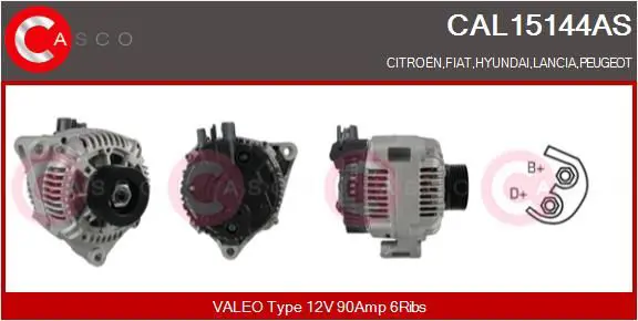 Handler.Part Alternator CASCO CAL15144AS 1