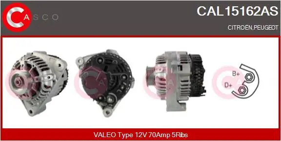 Handler.Part Alternator CASCO CAL15162AS 1