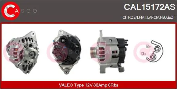 Handler.Part Alternator CASCO CAL15172AS 1