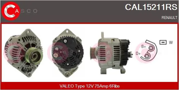 Handler.Part Alternator CASCO CAL15211RS 1