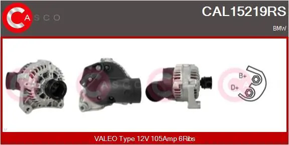 Handler.Part Alternator CASCO CAL15219RS 1