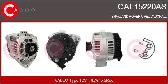 Handler.Part Alternator CASCO CAL15220AS 1