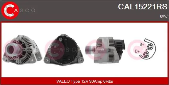 Handler.Part Alternator CASCO CAL15221RS 1