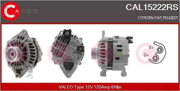 Handler.Part Alternator CASCO CAL15222RS 1