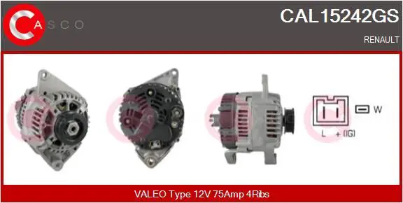 Handler.Part Alternator CASCO CAL15242GS 1