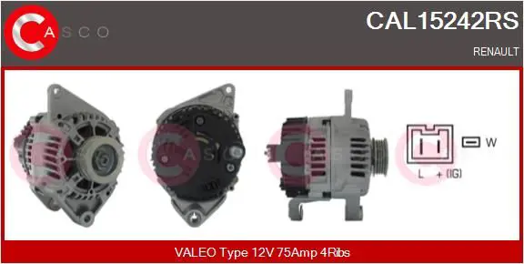 Handler.Part Alternator CASCO CAL15242RS 1