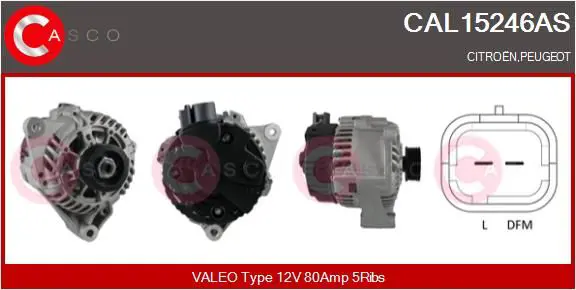 Handler.Part Alternator CASCO CAL15246AS 1