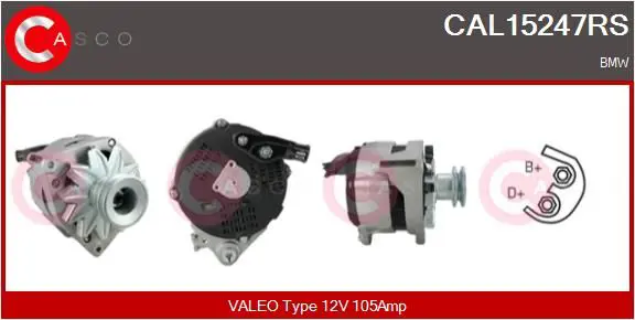 Handler.Part Alternator CASCO CAL15247RS 1