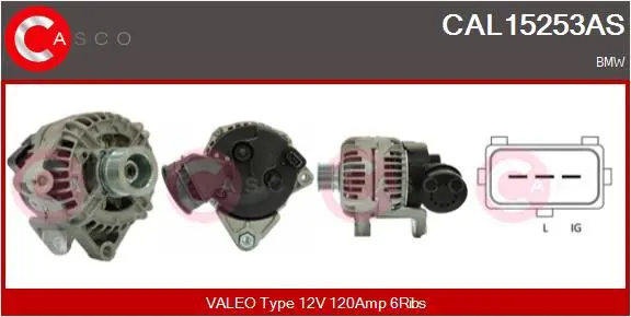 Handler.Part Alternator CASCO CAL15253AS 1