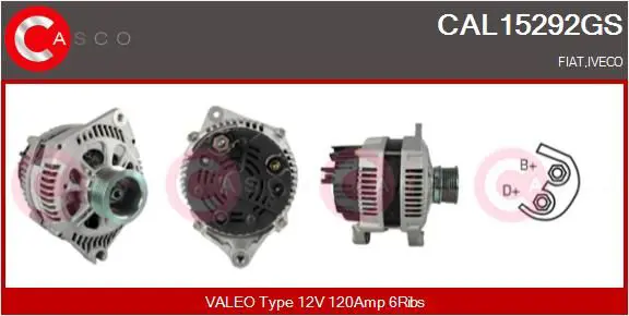 Handler.Part Alternator CASCO CAL15292GS 1