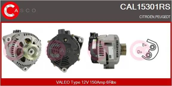 Handler.Part Alternator CASCO CAL15301RS 1