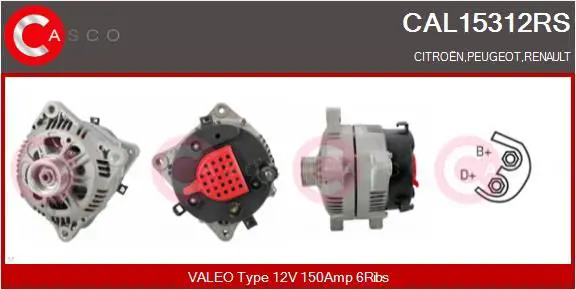 Handler.Part Alternator CASCO CAL15312RS 1