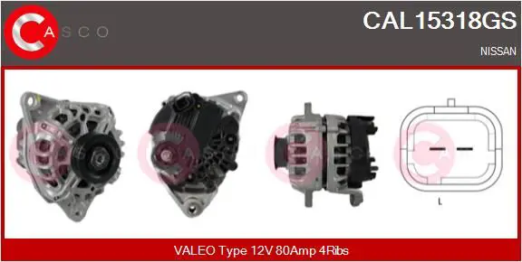 Handler.Part Alternator CASCO CAL15318GS 1