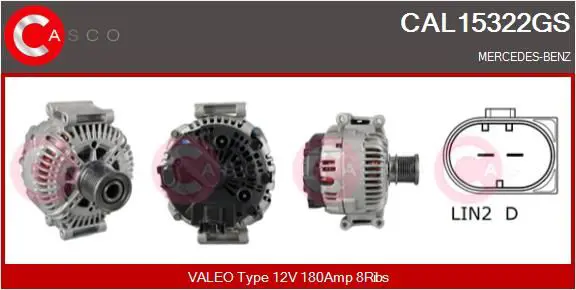 Handler.Part Alternator CASCO CAL15322GS 1