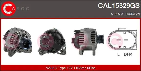 Handler.Part Alternator CASCO CAL15329GS 1