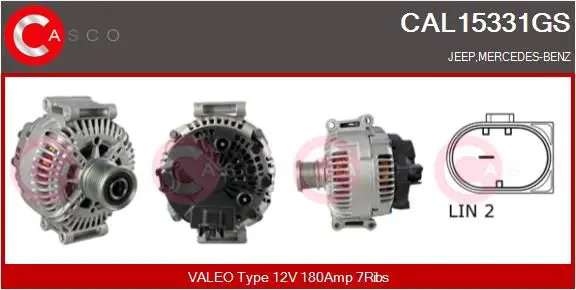 Handler.Part Alternator CASCO CAL15331GS 1