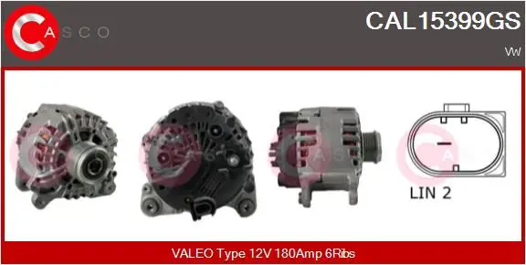 Handler.Part Alternator CASCO CAL15399GS 1