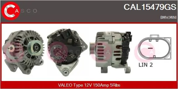 Handler.Part Alternator CASCO CAL15479GS 1