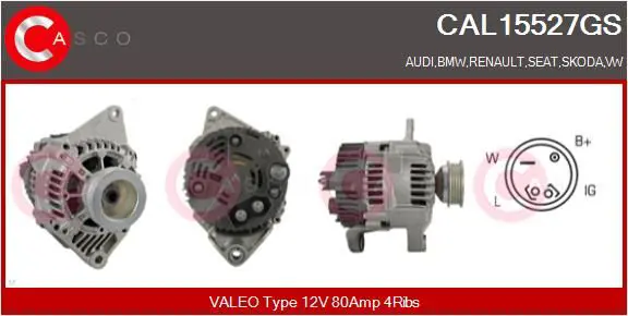 Handler.Part Alternator CASCO CAL15527GS 1