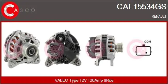 Handler.Part Alternator CASCO CAL15534GS 1