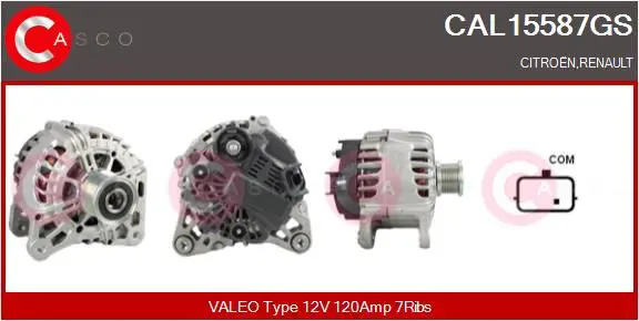 Handler.Part Alternator CASCO CAL15587GS 1