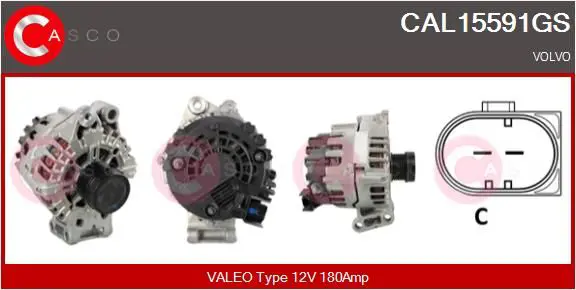 Handler.Part Alternator CASCO CAL15591GS 1