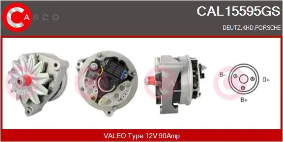 Handler.Part Alternator CASCO CAL15595GS 1