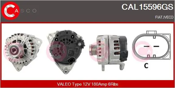 Handler.Part Alternator CASCO CAL15596GS 1