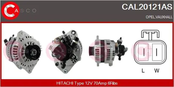 Handler.Part Alternator CASCO CAL20121AS 1