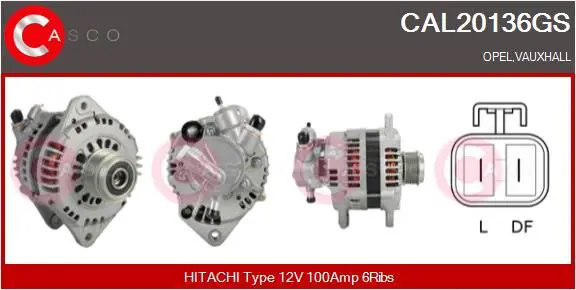 Handler.Part Alternator CASCO CAL20136GS 1