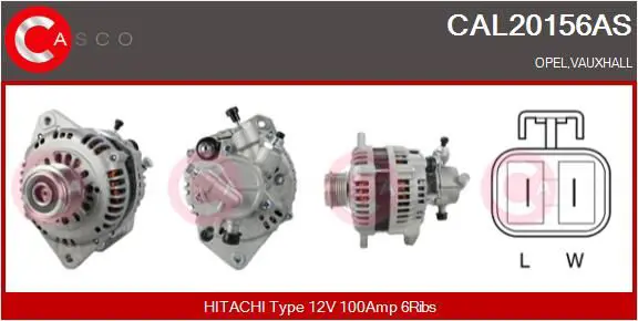 Handler.Part Alternator CASCO CAL20156AS 1