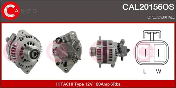 Handler.Part Alternator CASCO CAL20156OS 1