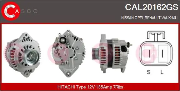 Handler.Part Alternator CASCO CAL20162GS 1