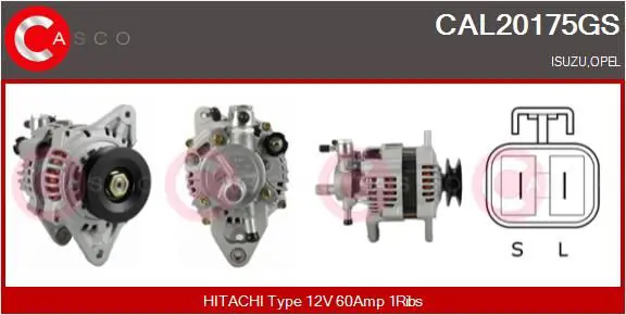 Handler.Part Alternator CASCO CAL20175GS 1